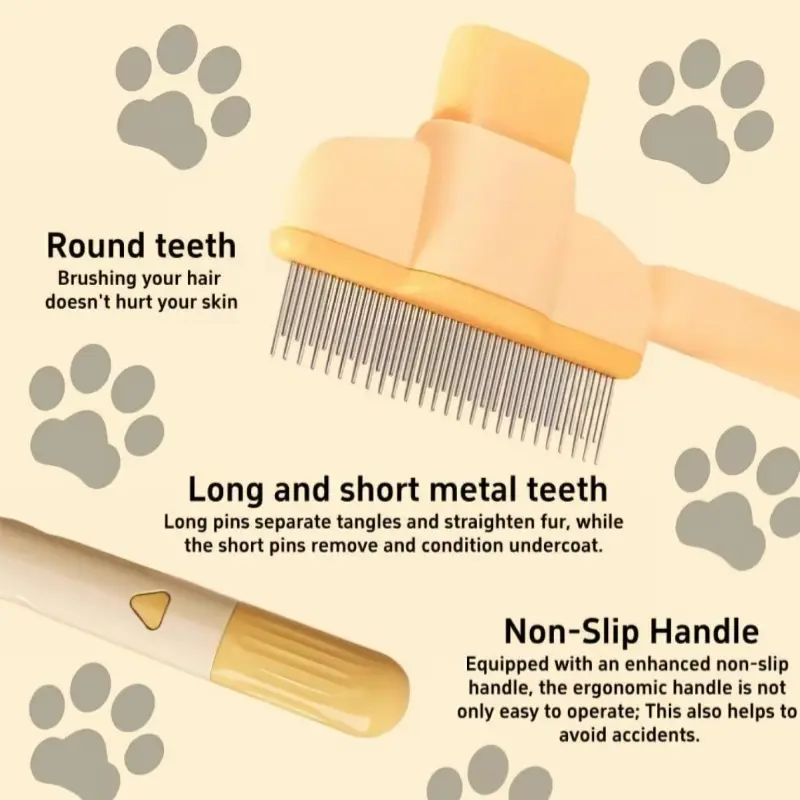 2 Pack Pet Comb Give your pet a comfortable cleaning experience